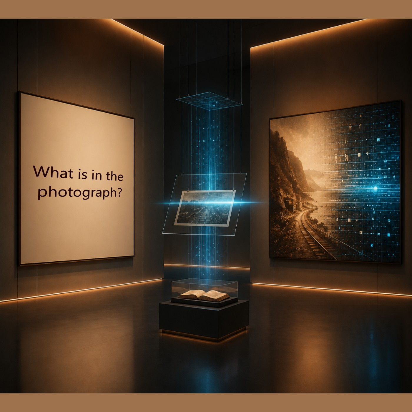 Research exhibition concept exploring embedded metadata in digital photographs.